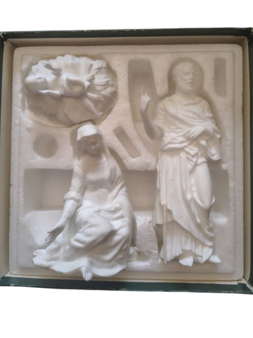 Retired Lenox White Ceramic Nativity Figurine Set Plus Expansion Pack